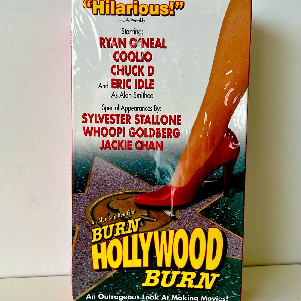 NWT VHS 86 Minutes “ Burn Hollywood Burn”